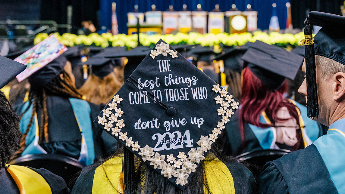 UNCG Graduation Caps Tell Their Stories